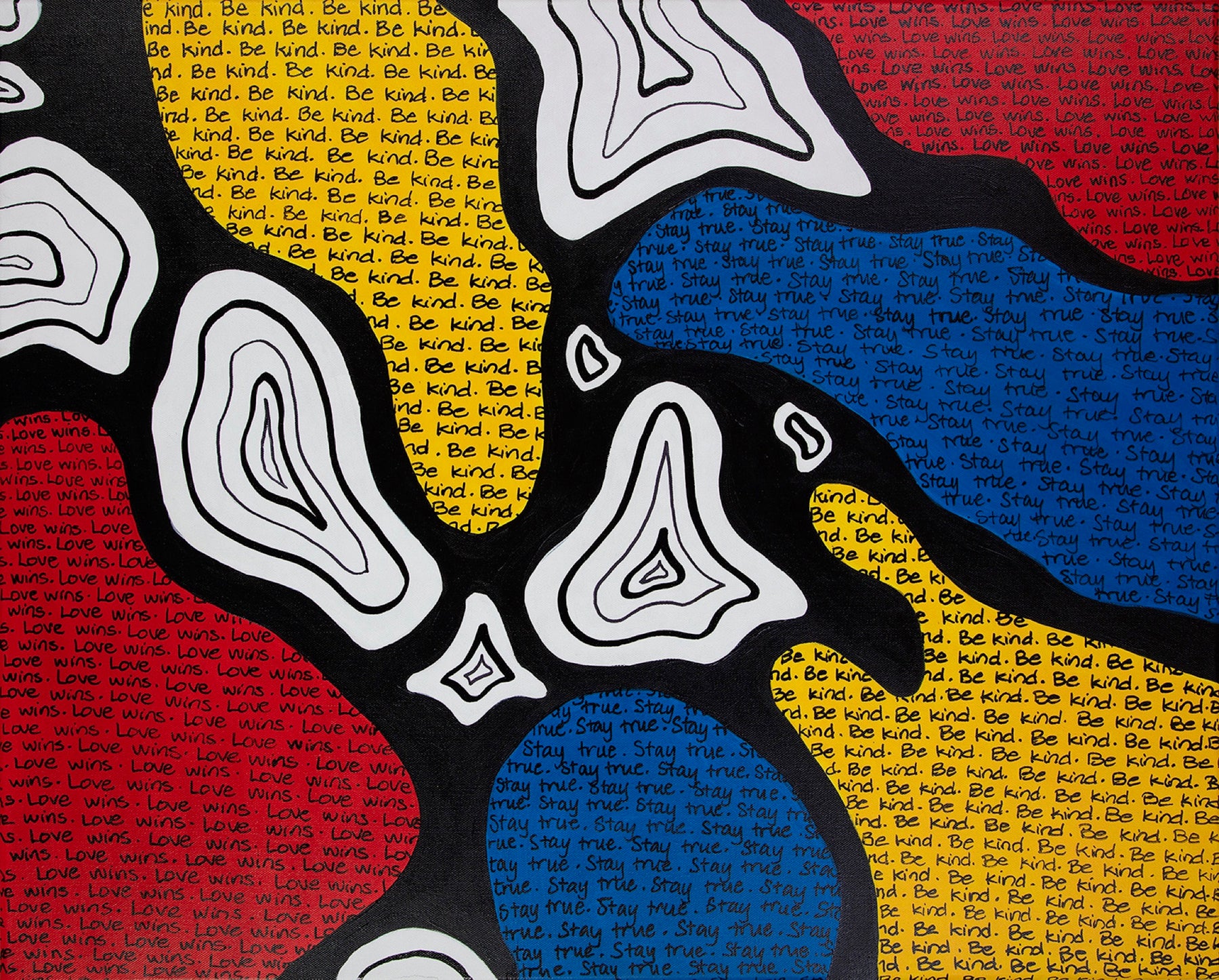 Tri Color Affirmations, artwork by Gabrielle “Real McKoy”
